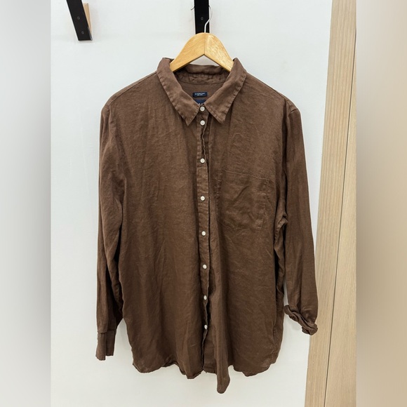 Gap Linen Boyfriend Shirt - Picture 3 of 6